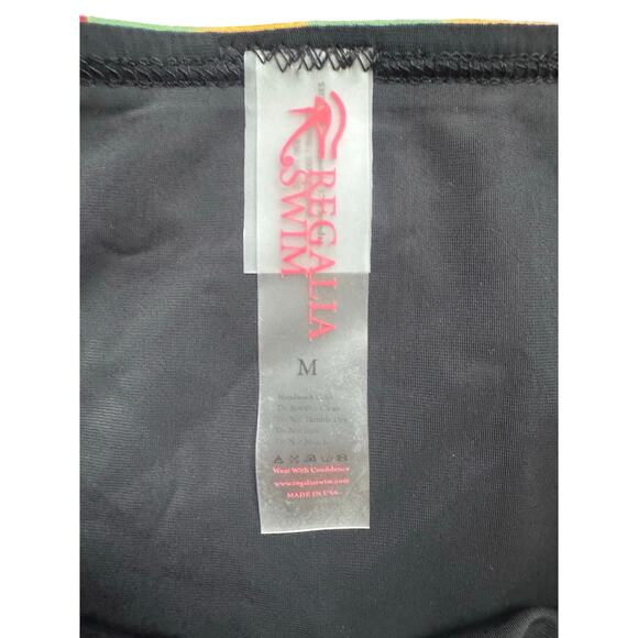 Regalia Swim African Kente Print High-Waisted Medium Bikini - Picture 4 of 5